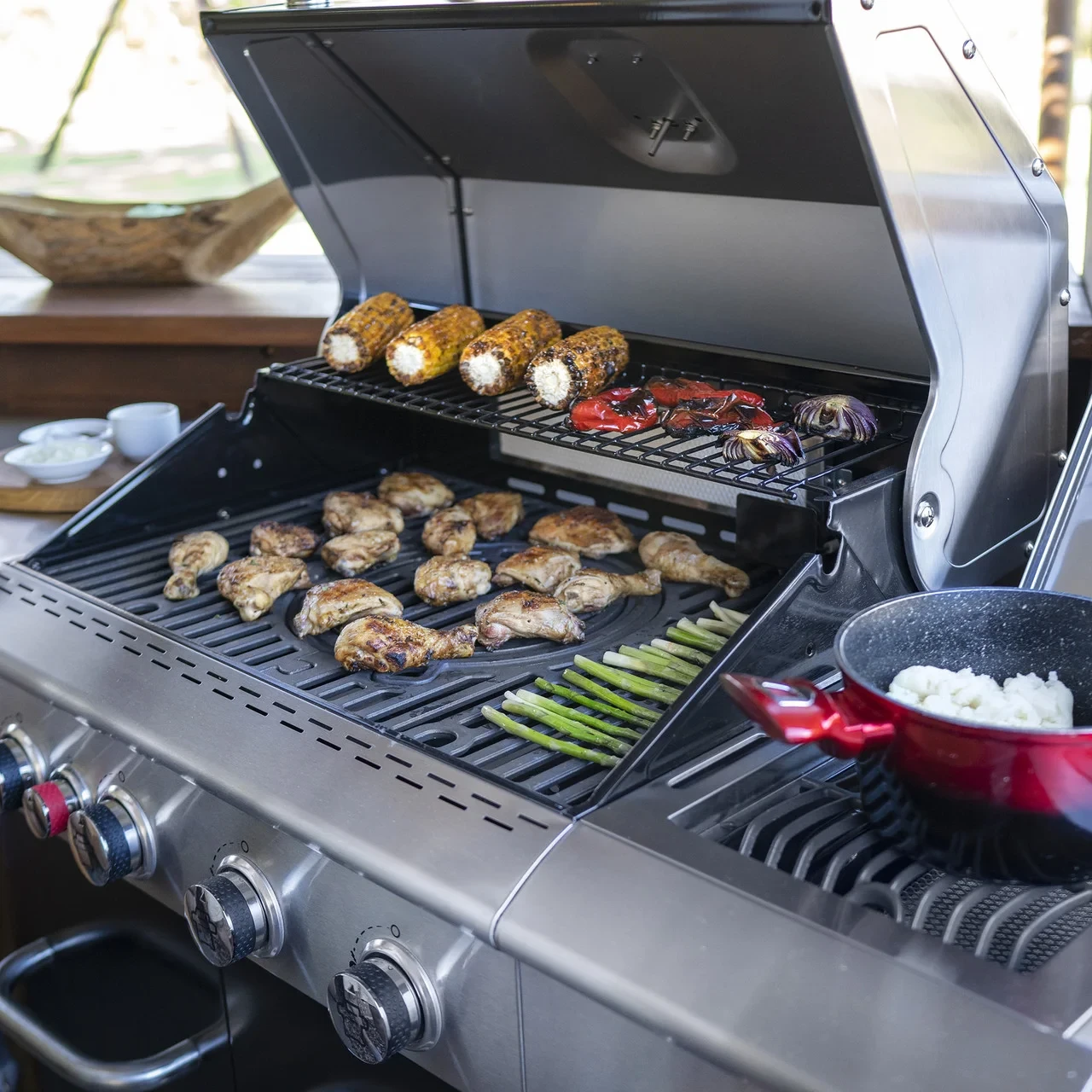 ГРИЛЬ ГАЗОВЫЙ NEXGRILL DELUXE 4B + 2B GBS, КЕРАМИЧЕСКАЯ БОКОВАЯ ГОРЕЛКА - фото 3 - id-p205241500