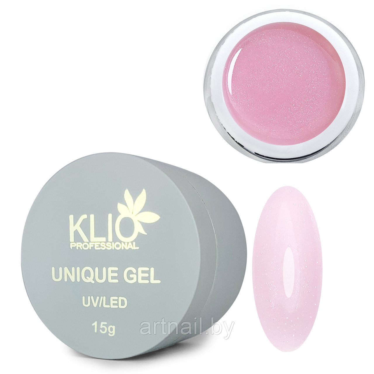 Гель UNIQUE Pink Glow №1 Klio Professional, 15 мл - фото 1 - id-p205251746