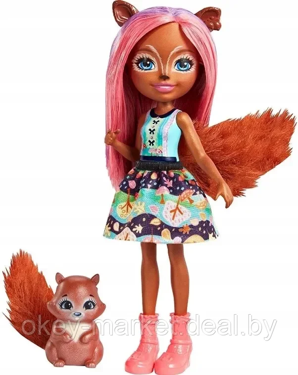 Кукла с питомцем - Санча Белка (Mattel Enchantimals FMT61) - фото 3 - id-p205253144