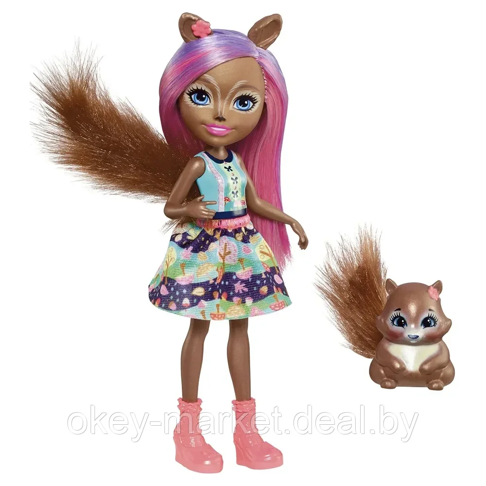 Кукла с питомцем - Санча Белка (Mattel Enchantimals FMT61) - фото 5 - id-p205253144