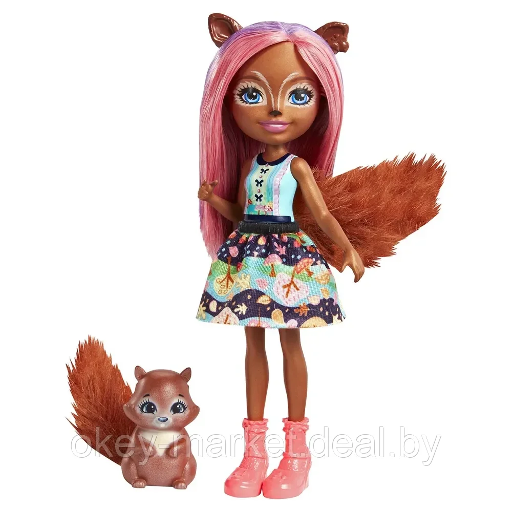 Кукла с питомцем - Санча Белка (Mattel Enchantimals FMT61) - фото 1 - id-p205253144