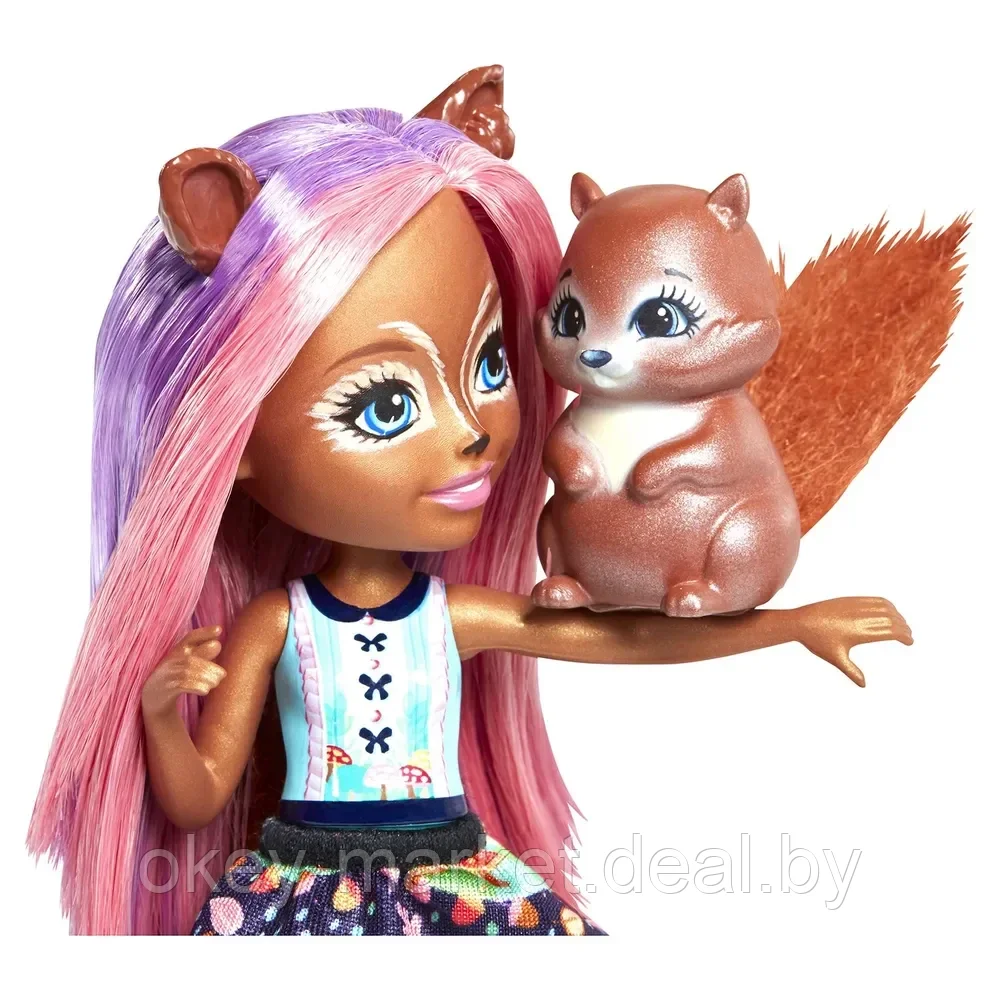 Кукла с питомцем - Санча Белка (Mattel Enchantimals FMT61) - фото 4 - id-p205253144