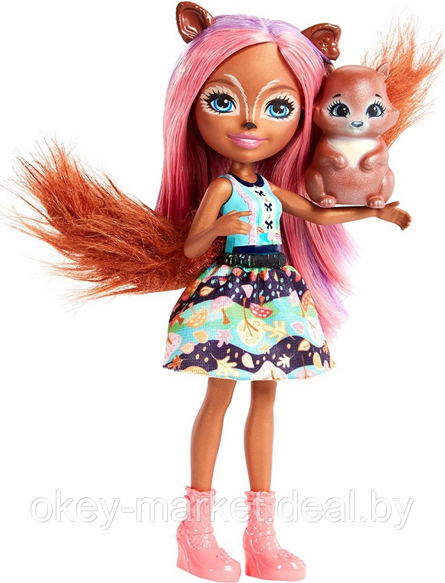 Кукла с питомцем - Санча Белка (Mattel Enchantimals FMT61) - фото 7 - id-p205253144