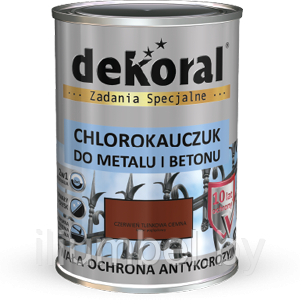Эмаль хлоркаучуковая Dekoral 0,9л для металла и бетона