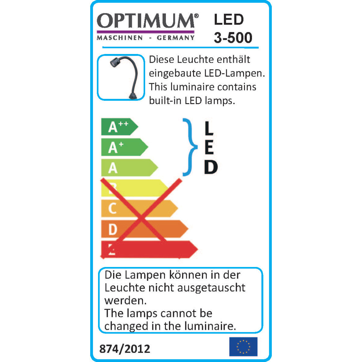 Светильник станочный LED 3-500 / 230В - фото 3 - id-p61633567