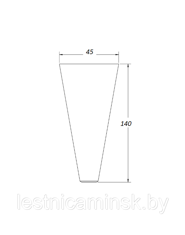 Конические мебельные опоры (МН 80 ПВ) из березы h=140мм,d=45*25.Шлифованные под покрытие. - фото 8 - id-p145361683