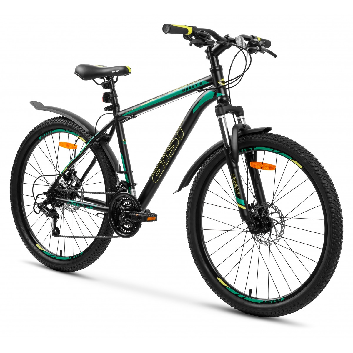Велосипед мужской горный Aist Quest Disc (Серо-зеленый) - фото 2 - id-p205258186