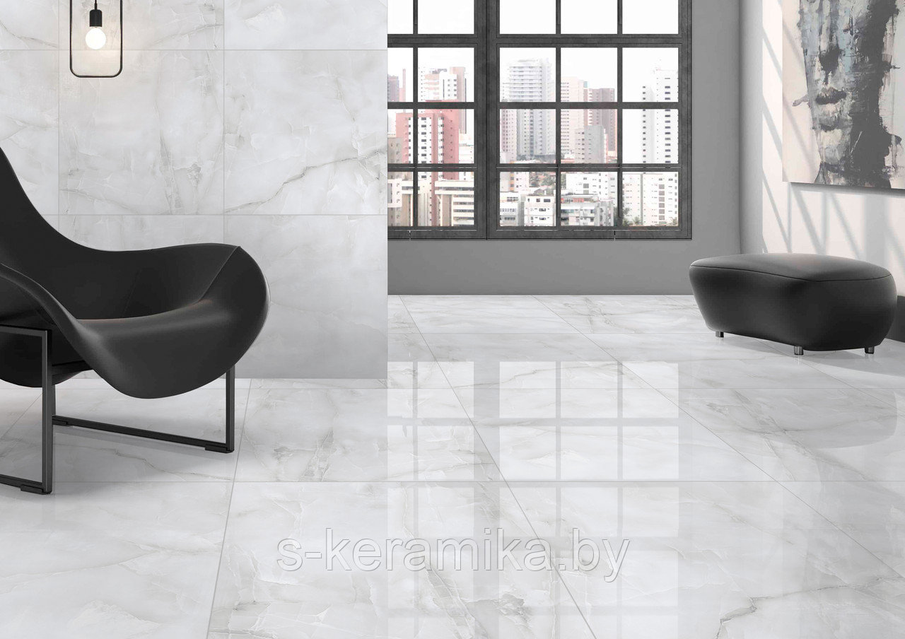 Индийский Керамогранит Netto Plus Gres Grey Onyx polished 600*600*9 (4/1,44)