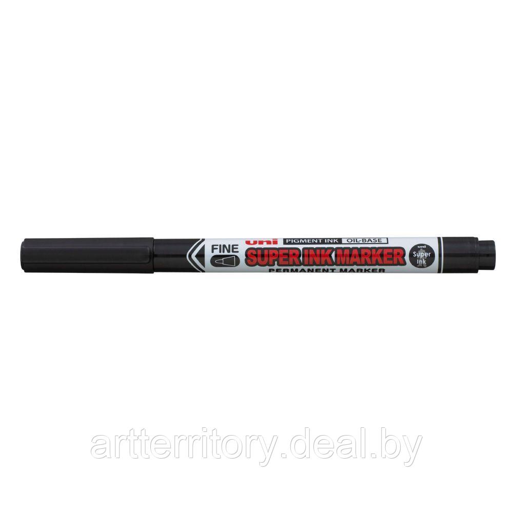 Маркер перманентный UNI SUPER INK MARKER (0.9 мм, черный) - фото 1 - id-p205259693