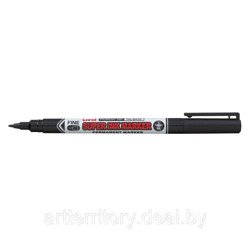 Маркер перманентный UNI SUPER INK MARKER (0.9 мм, черный) - фото 2 - id-p205259693