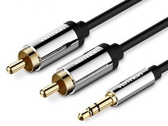 Аксессуар Vention Jack 3.5mm/M - 2xRCA/M 5m P550AC500-S