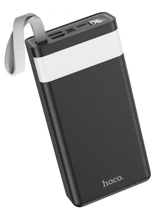 Внешний аккумулятор Hoco Power Bank J73 30000mAh черный пауэрбанк для телефона - фото 1 - id-p204429980