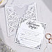 Приглашение на свадьбу с лентой «Два сердца - одна любовь», на пластике, фото 2