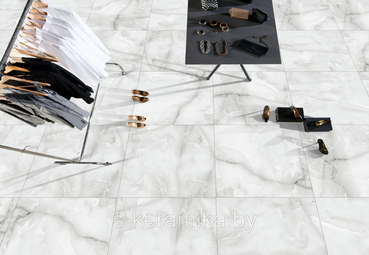 Индийский Керамогранит Netto Plus Gres Grey Onyx polished 800*800*9