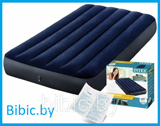 Надувной матрас Intex 64757 Classic Downy 99x191x25 см
