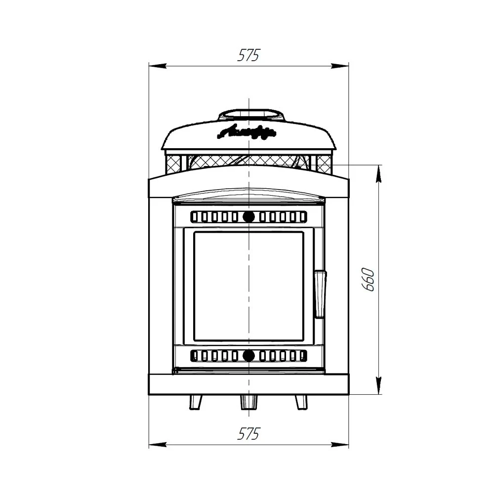 Печь для бани ProMetall Атмосфера L КТТ комбинированная Россо Леванто - фото 3 - id-p205261980