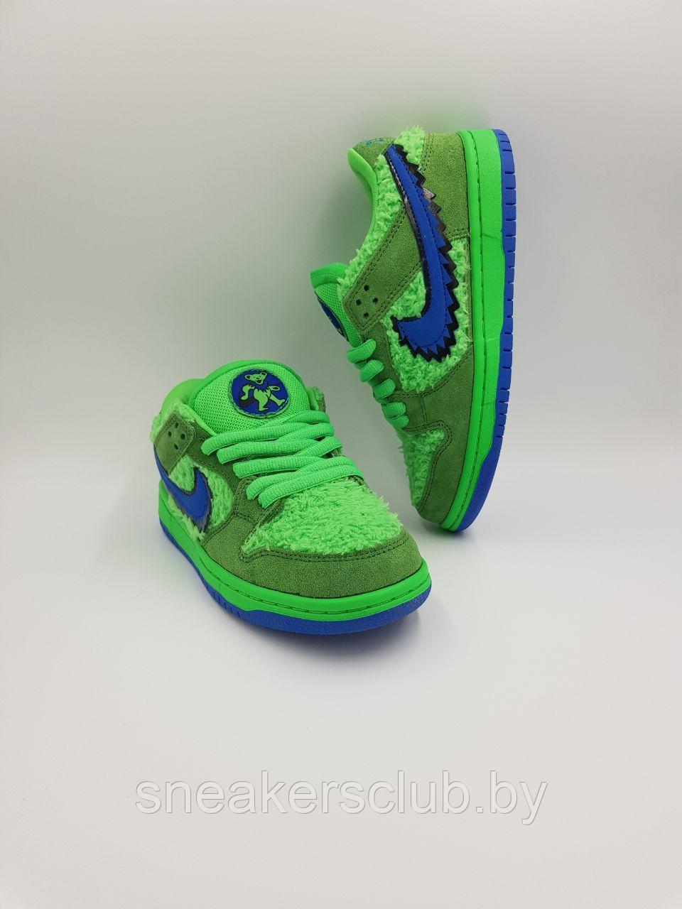 Кроссовки женские Nike SB Dunk Low Grateful Dead Bears Green /подростковые/повседневные