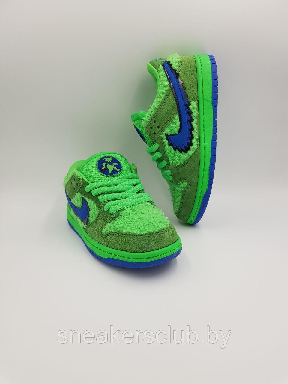 Кроссовки женские Nike SB Dunk Low Grateful Dead Bears Green  /подростковые/повседневные