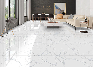 Индийский Керамогранит Range Ceramic Gres Alpine Carrara polished 800*800*9, 600*600*9, 1200*600*9