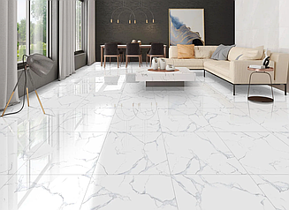 Индийский Керамогранит Range Ceramic Gres Alpine Carrara polished 800*800*9