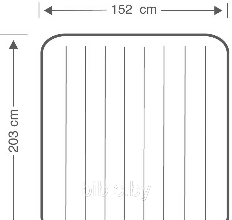 Надувной матрас Intex 64759 Classic Downy 152x203x25 см - фото 3 - id-p205261982