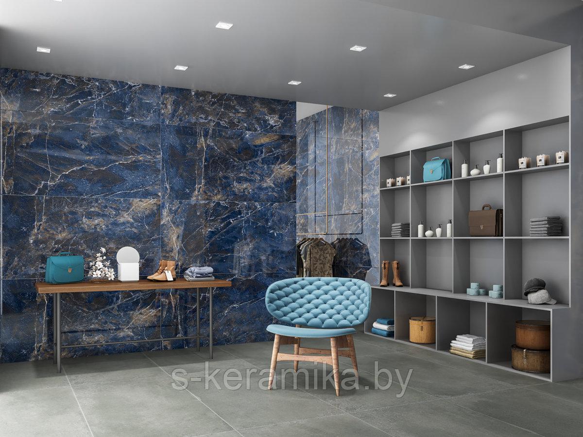 Индийский Керамогранит Range Ceramic Gres Kashmir azul glossy 600*1200*9