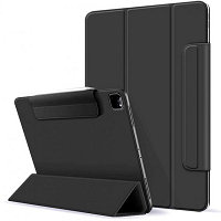 Магнитный чехол-книжка с фиксатором для стилуса Buckles Magnetic Case черный для Apple iPad Pro 12.9 (2022)