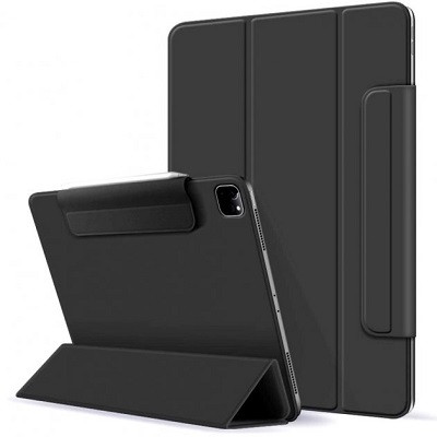 Магнитный чехол-книжка с фиксатором для стилуса Buckles Magnetic Case черный для Apple iPad Pro 12.9 (2022) - фото 1 - id-p205262057