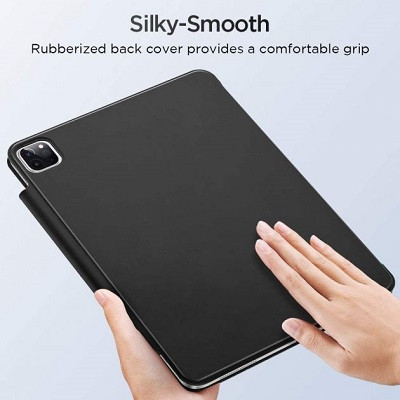 Магнитный чехол-книжка с фиксатором для стилуса Buckles Magnetic Case черный для Apple iPad Pro 12.9 (2022) - фото 6 - id-p205262057