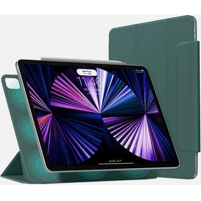 Магнитный чехол-книжка с фиксатором для стилуса Buckles Magnetic Case зеленый для Apple iPad Pro 11 (2022) - фото 2 - id-p205262061