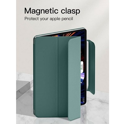Магнитный чехол-книжка с фиксатором для стилуса Buckles Magnetic Case зеленый для Apple iPad Pro 11 (2022) - фото 5 - id-p205262061