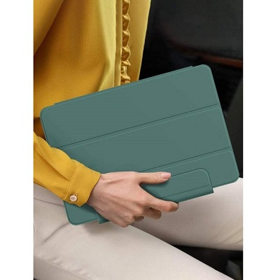 Магнитный чехол-книжка с фиксатором для стилуса Buckles Magnetic Case зеленый для Apple iPad Pro 11 (2022) - фото 6 - id-p205262061