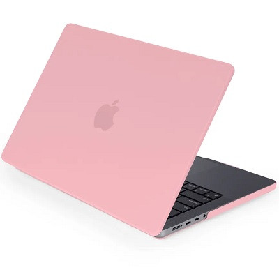 Чехол-накладка пластиковый Matte Shell матово-розовый для Apple Macbook Pro 14 M1 Pro 2021 (MKGP3/ A2442) - фото 1 - id-p205262068