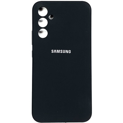 Силиконовый чехол Silicone Case черный для Samsung Galaxy A14 - фото 1 - id-p205262069