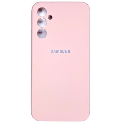 Силиконовый чехол Silicone Case светло-розовый для Samsung Galaxy A14 - фото 1 - id-p205262071