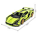 Конструктор Lamborghini Sian FKP 37 1:8, 3728 дет. KK6891 аналог лего Техник 42115, фото 3