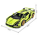 Конструктор Lamborghini Sian FKP 37 1:8, 3728 дет. KK6891 аналог лего Сиан Техник 42115, фото 4