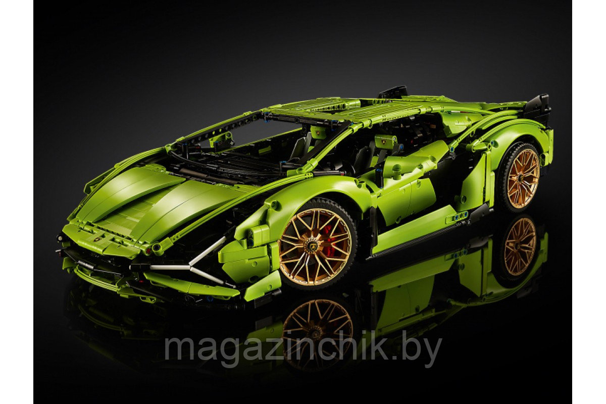 Конструктор Lamborghini Sian FKP 37 1:8, 3728 дет. KK6891 аналог лего Техник 42115 - фото 6 - id-p205262259