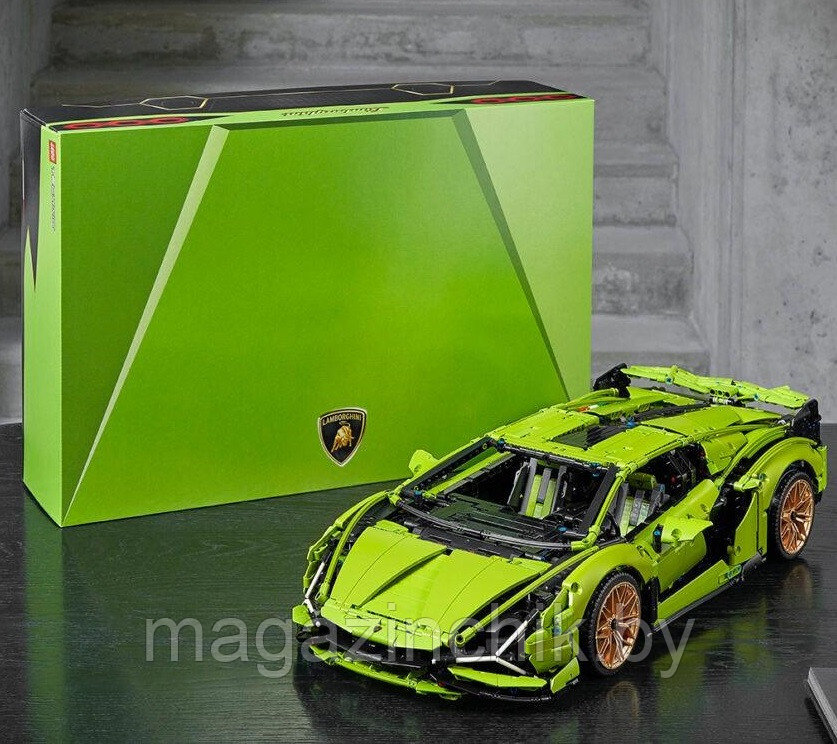 Конструктор Lamborghini Sian FKP 37 1:8, 3728 дет. KK6891 аналог лего Техник 42115 - фото 1 - id-p205262259