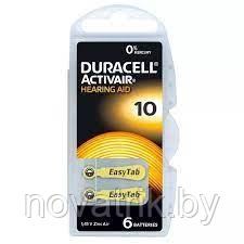 Батарея воздушно-цинковая DURACELL 10 6BL (Цена за шт с НДС)