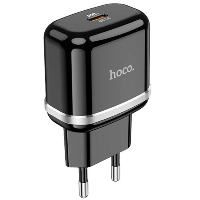 Зарядное устройство Hoco N24 Victorious Type-C PD20W (Черный) - фото 2 - id-p205262366
