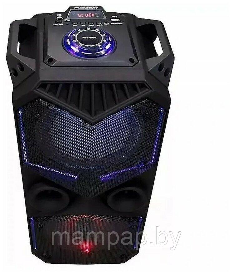 Портативная колонка BT Speaker ZQS-1819 с микрофоном для караоке, 30W, LED подсветка, пульт ДУ - фото 2 - id-p205268650