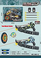 Детский арбалет с лазерным прицелом и со стрелами на присосках