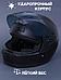 Шлем для мотоцикла мотошлем мото защитный интеграл взрослый мотоциклетный черный матовый, фото 3
