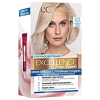 L'Oreal Paris Excellence Creme 03 Супер-Осветляющий Русый Пепельный Крем-краска стойкая для окрашивания волос