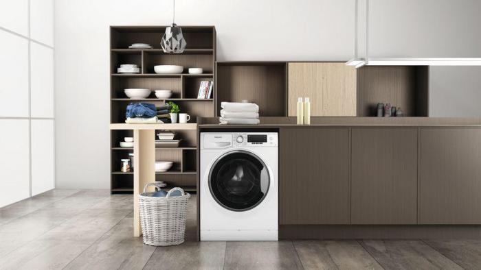 Стиральная машина HOTPOINT NSD 6239 S VE RU, с фронтальной загрузкой, с паром, 6кг, 1200об/мин, инверторная - фото 2 - id-p204653492