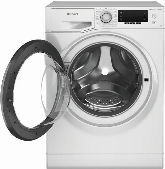 Стиральная машина HOTPOINT NSD 6239 S VE RU, с фронтальной загрузкой, с паром, 6кг, 1200об/мин, инверторная - фото 4 - id-p204653492