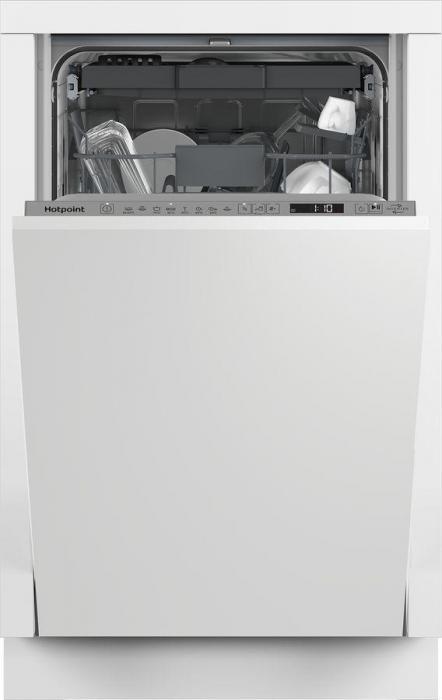Встраиваемая посудомоечная машина HOTPOINT HIS 2D86 D, узкая, ширина 44.8см, полновстраиваемая, загрузка 11