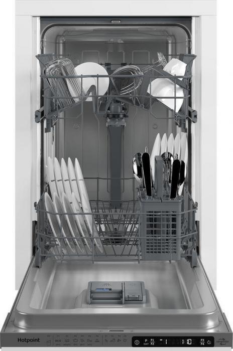 Встраиваемая посудомоечная машина HOTPOINT HIS 1C69, узкая, ширина 44.8см, полновстраиваемая, загрузка 10 - фото 1 - id-p204653635