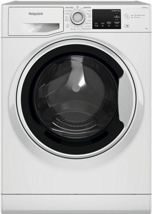 Стиральная машина HOTPOINT NSB 6015 W V RU, с фронтальной загрузкой, с паром, 6кг, 1200об/мин